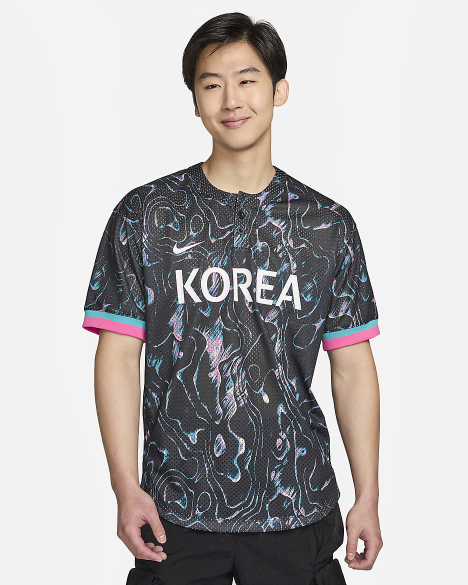 Korea Men s Nike Baseball Jersey